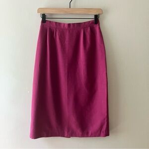 VINTAGE Magenta Pencil Skirt
